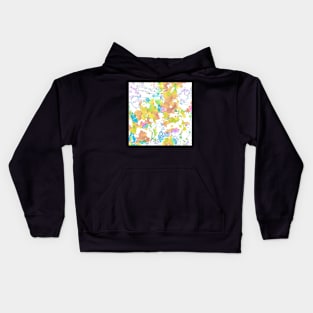 confetti colors print Kids Hoodie